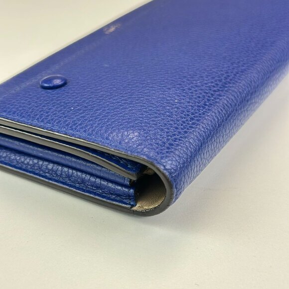 Celine Blue Leather Wallet - Picture 3 of 6